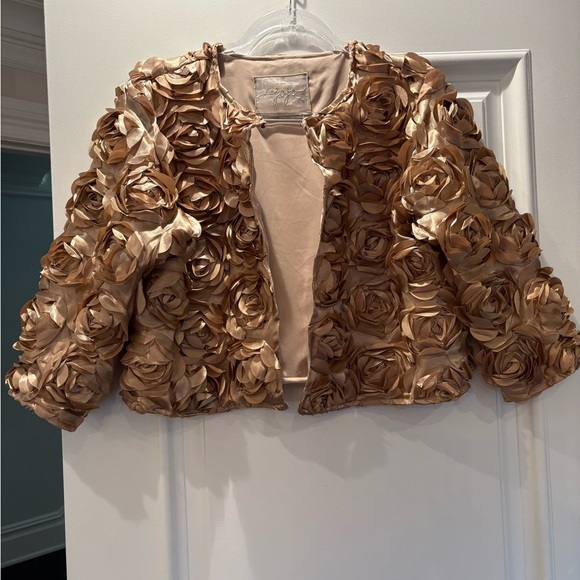 I am jojo Luxurious Rose-Patterned Women's Blazer - Picture 2 of 9